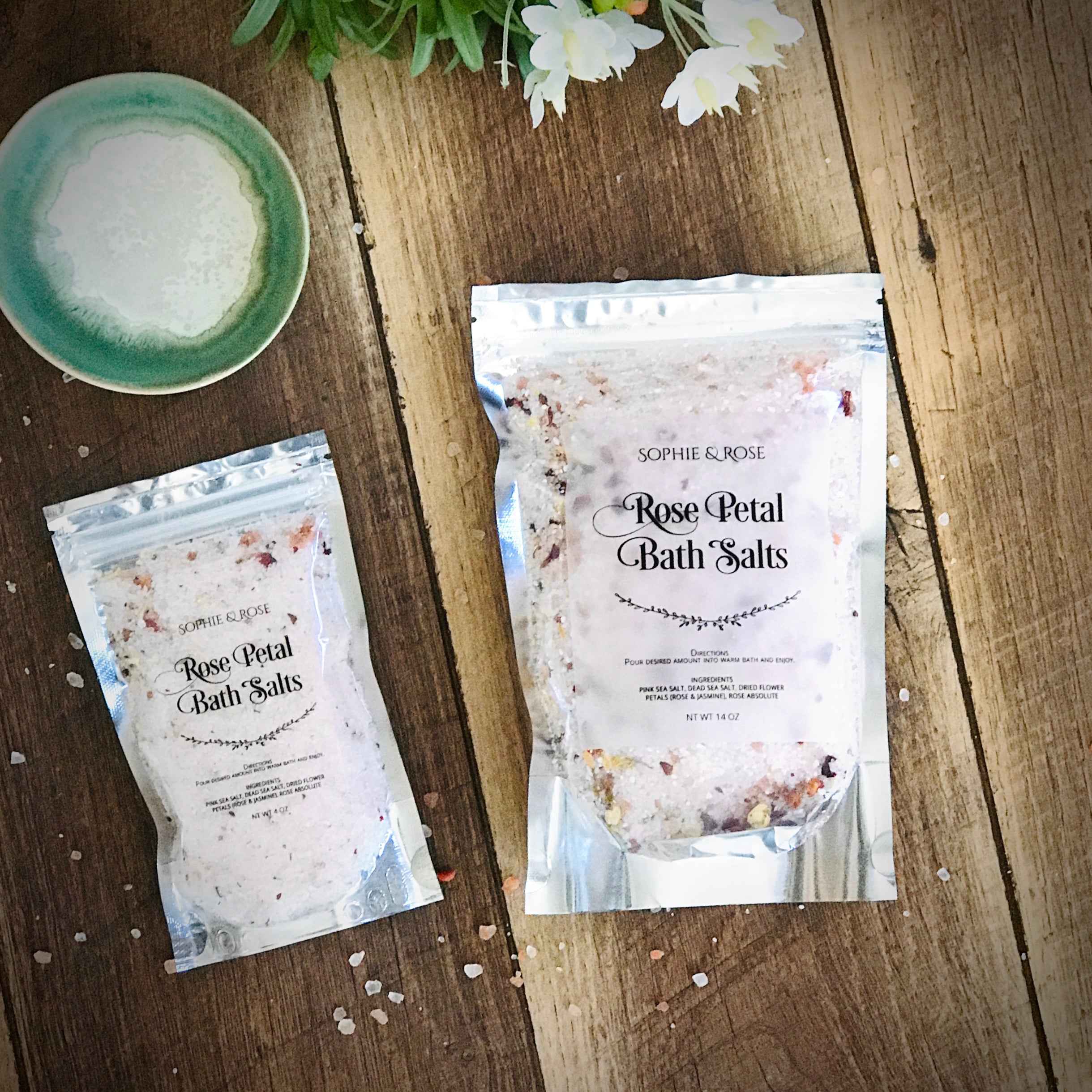 Bath Salts ~ Rose Petal - Sophie and Rose