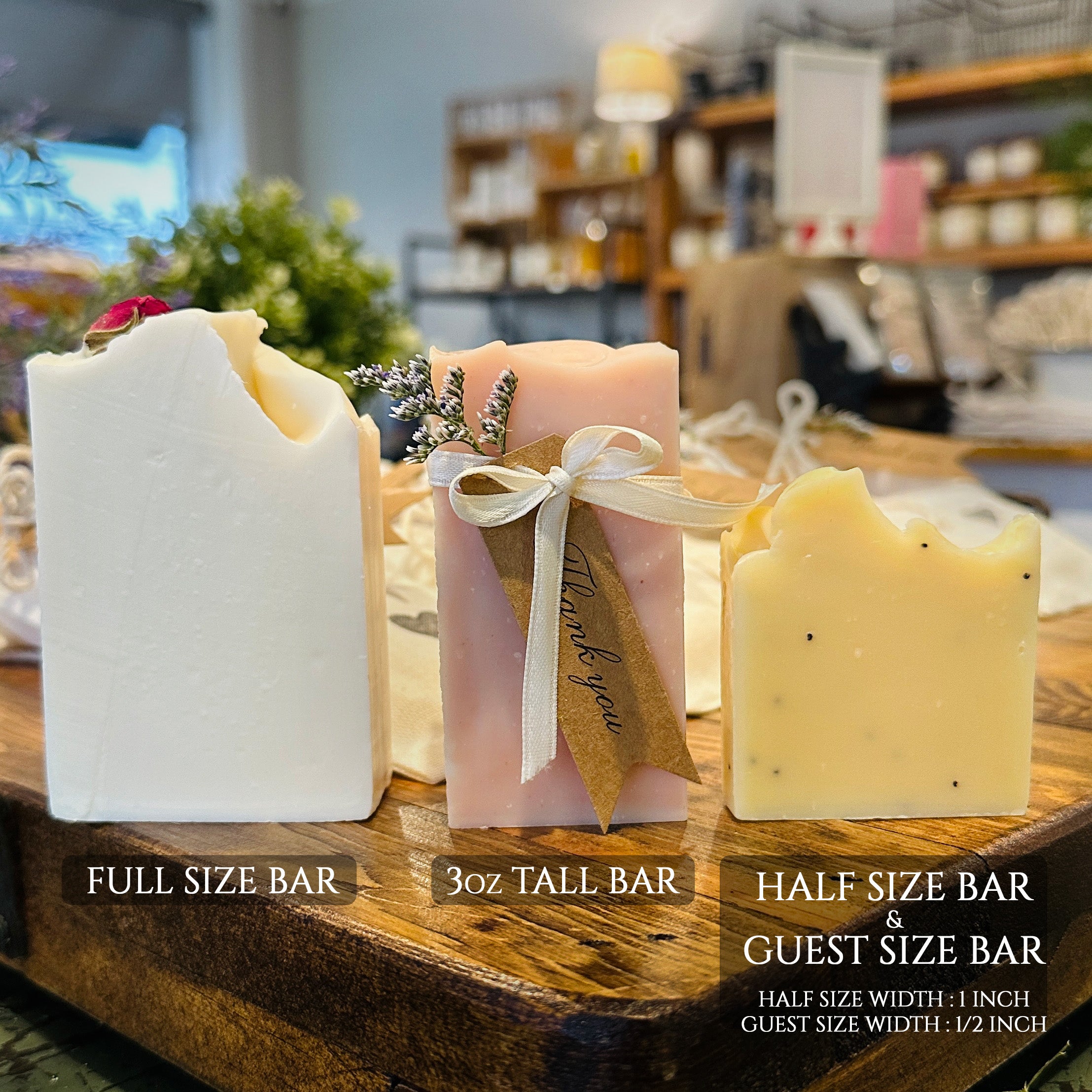 Luxury Wedding Favors | Half Size Soap Bars (2.2oz bars) - Sophie and Rose