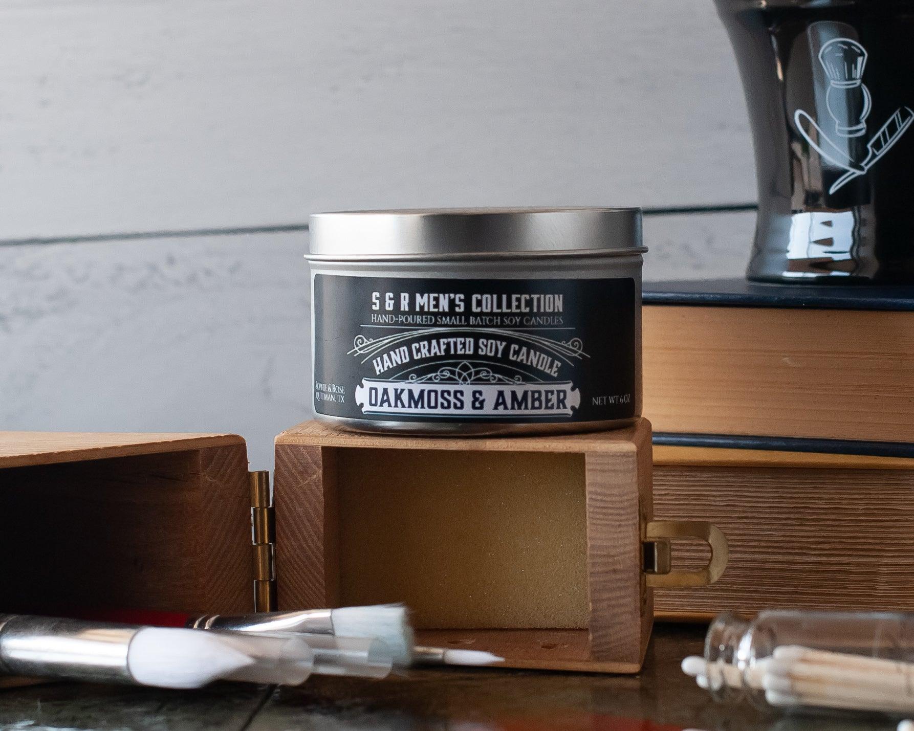 SR Men's Collection ~ Men's Tin Candles - Sophie and Rose