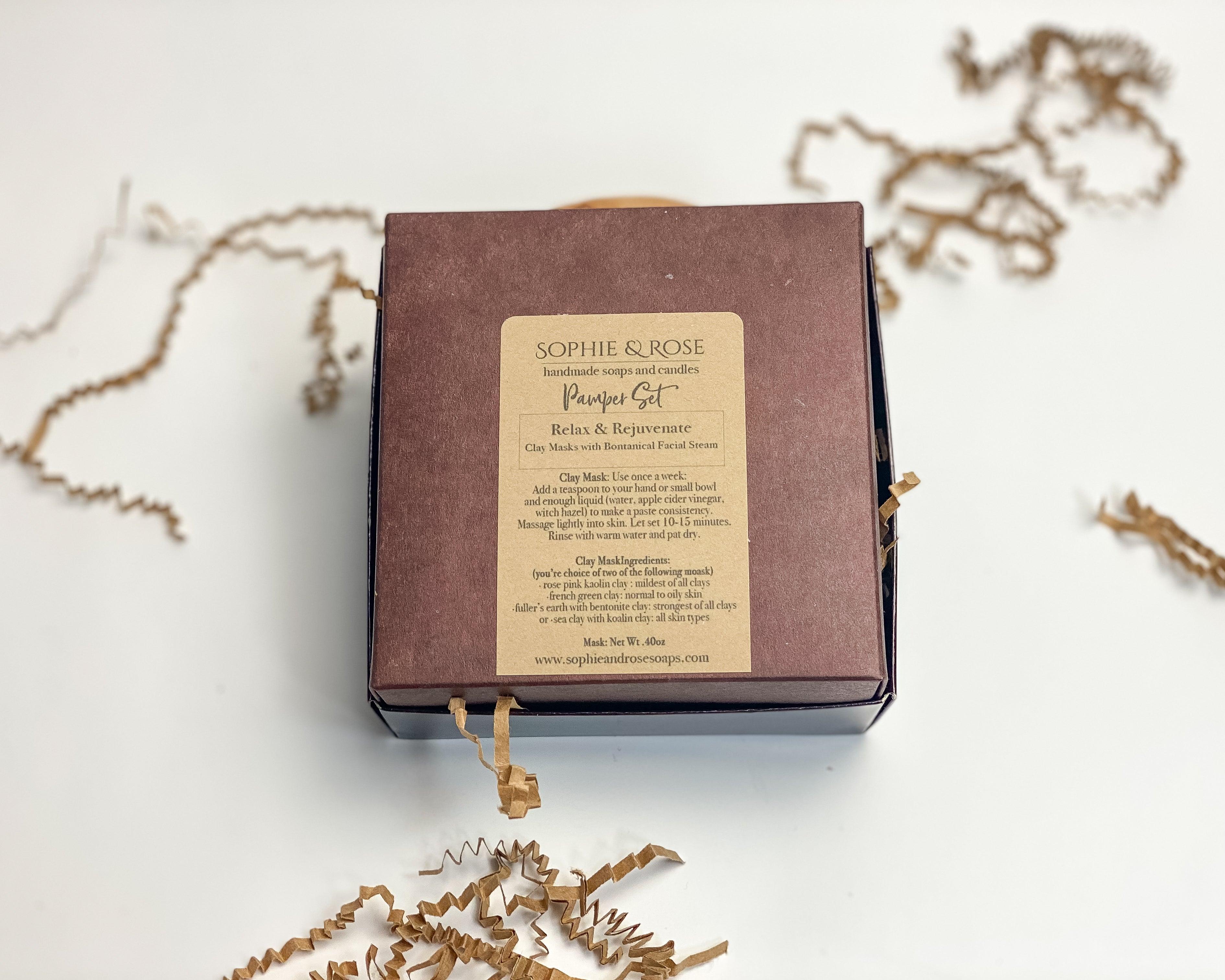 Natural Facial Mask ~ Pamper Set - Sophie and Rose