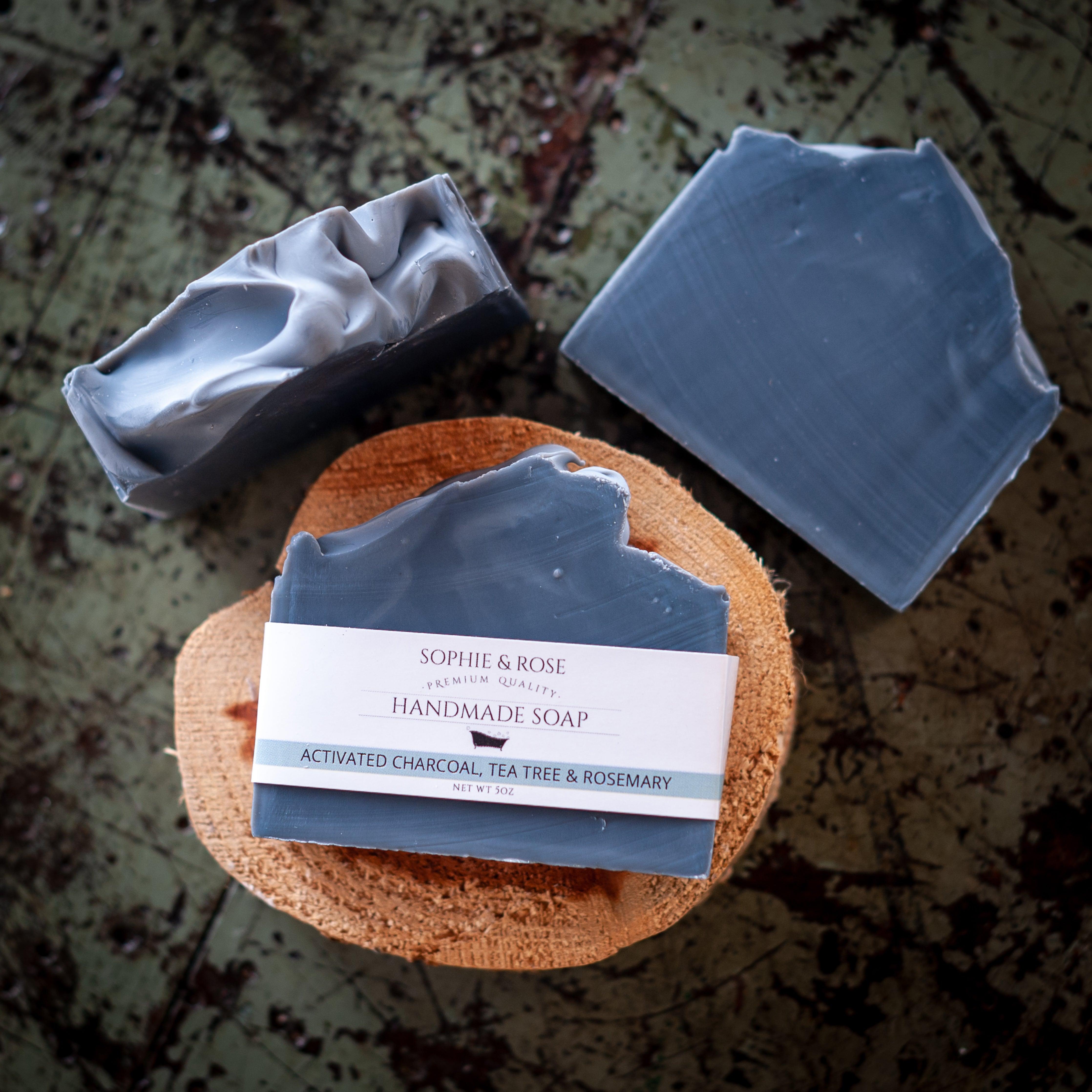 Activated Charcoal, Tea Tree & Rosemary - Sophie and Rose