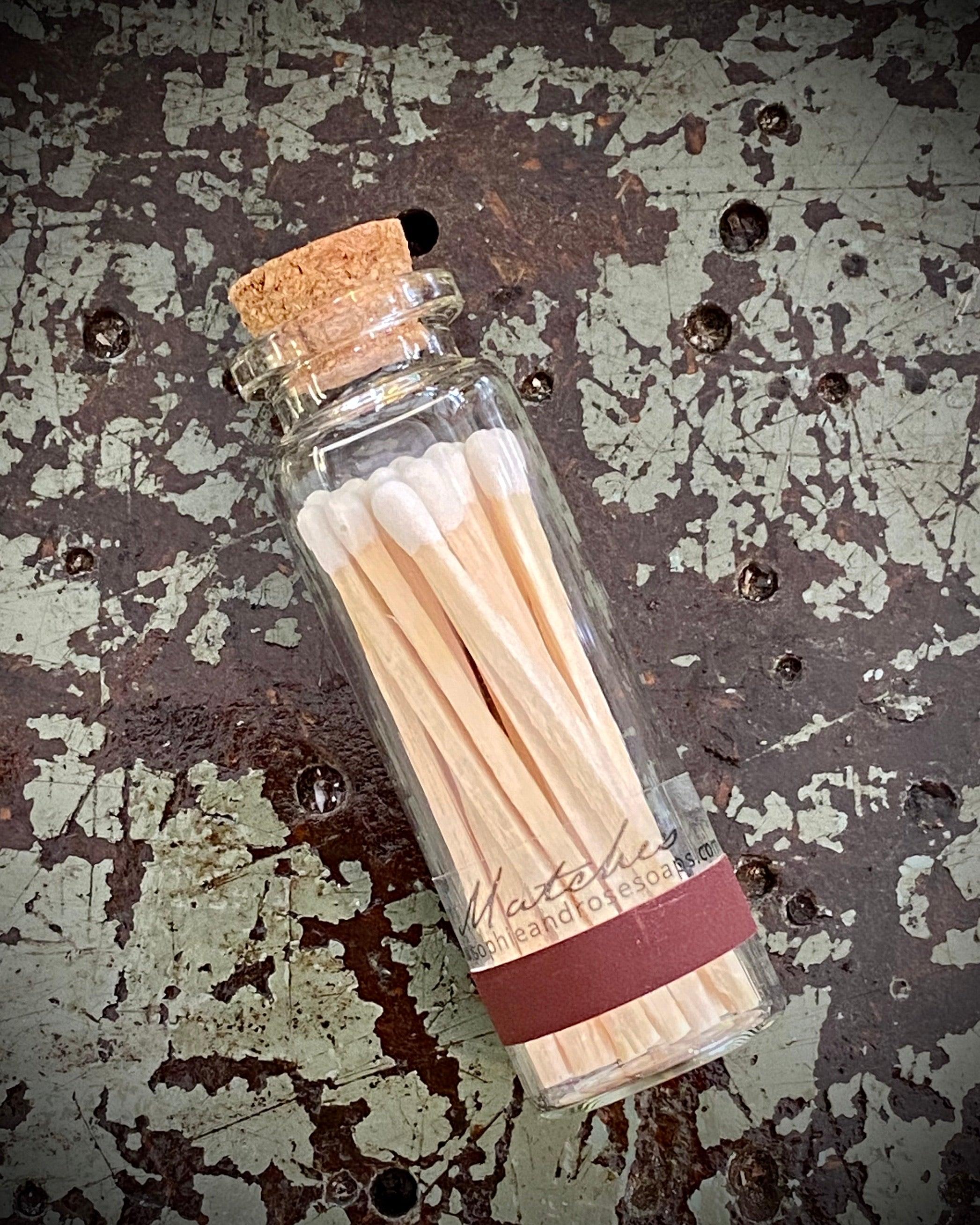 S&R Matches: Glass Bottle - Sophie and Rose