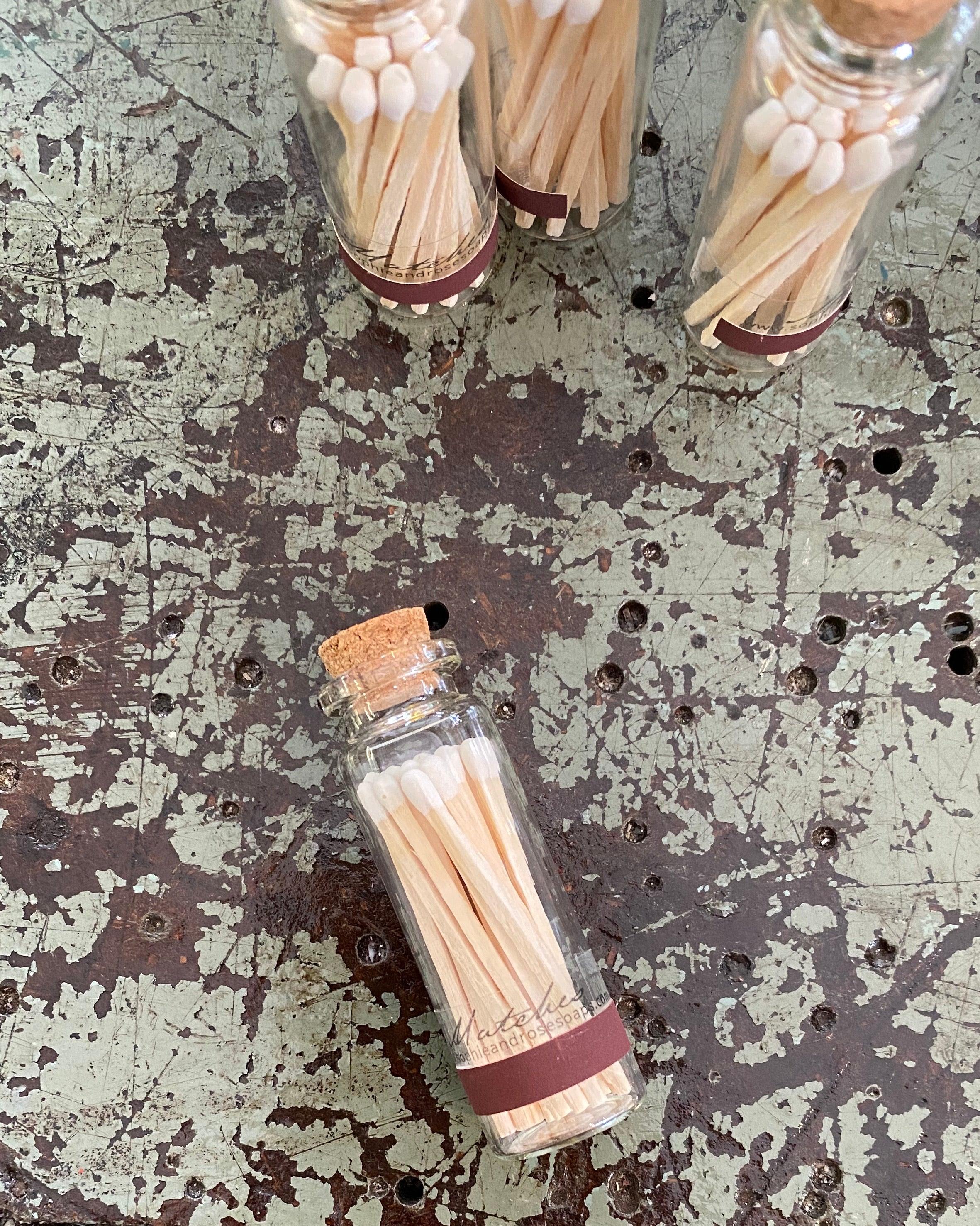 S&R Matches: Glass Bottle - Sophie and Rose