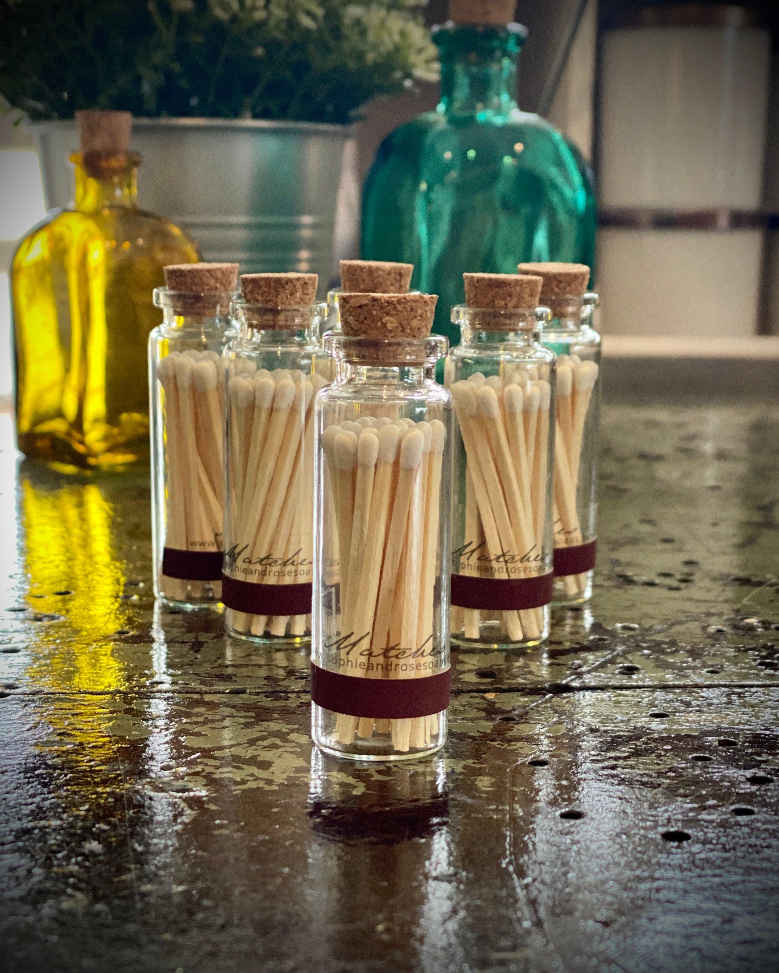 S&R Matches: Glass Bottle - Sophie and Rose