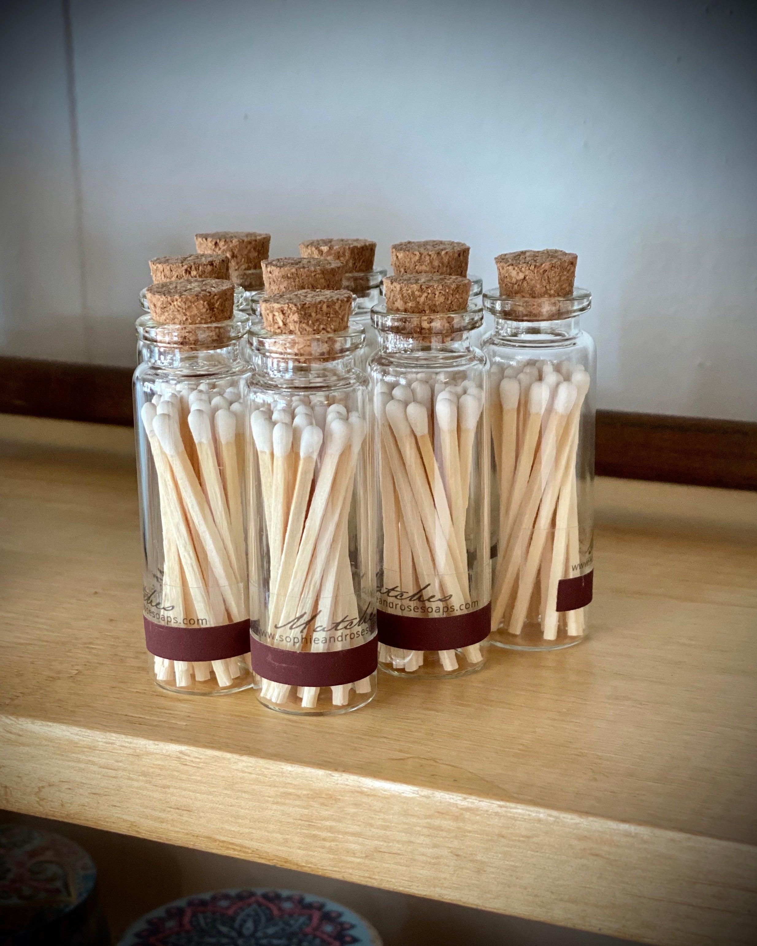 S&R Matches: Glass Bottle - Sophie and Rose