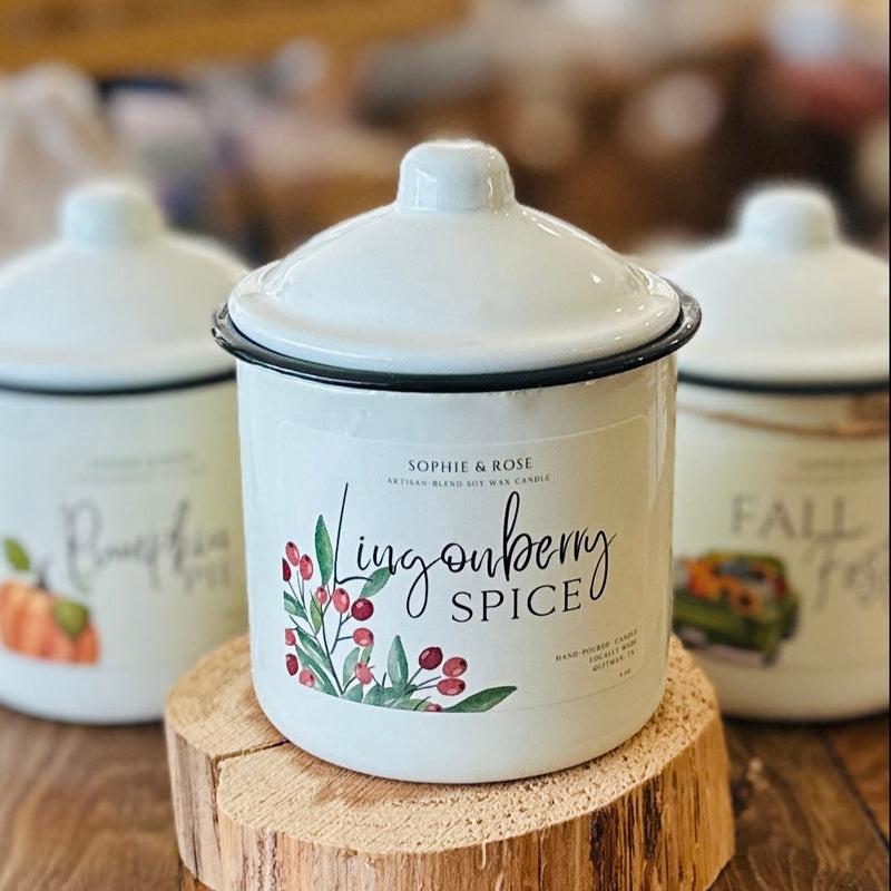 Lingonberry Spice Vintage Tin Candle