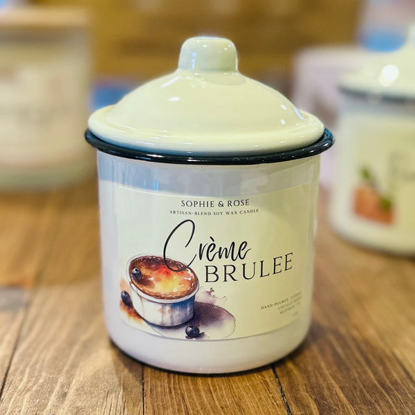 Crème Brûlée Vintage Tin Candle