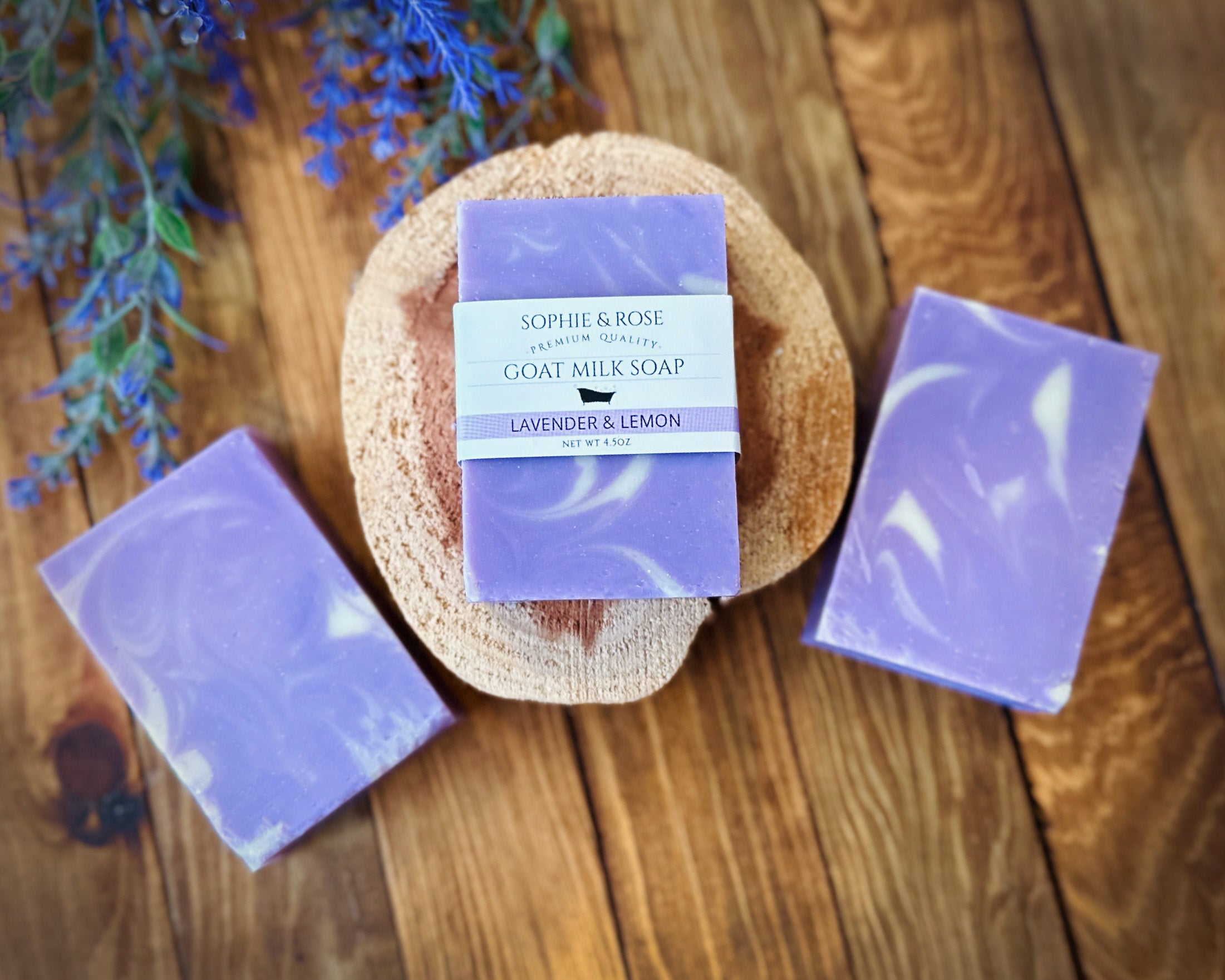 Goat Milk Soap ~ Lavender & Lemon - Sophie and Rose