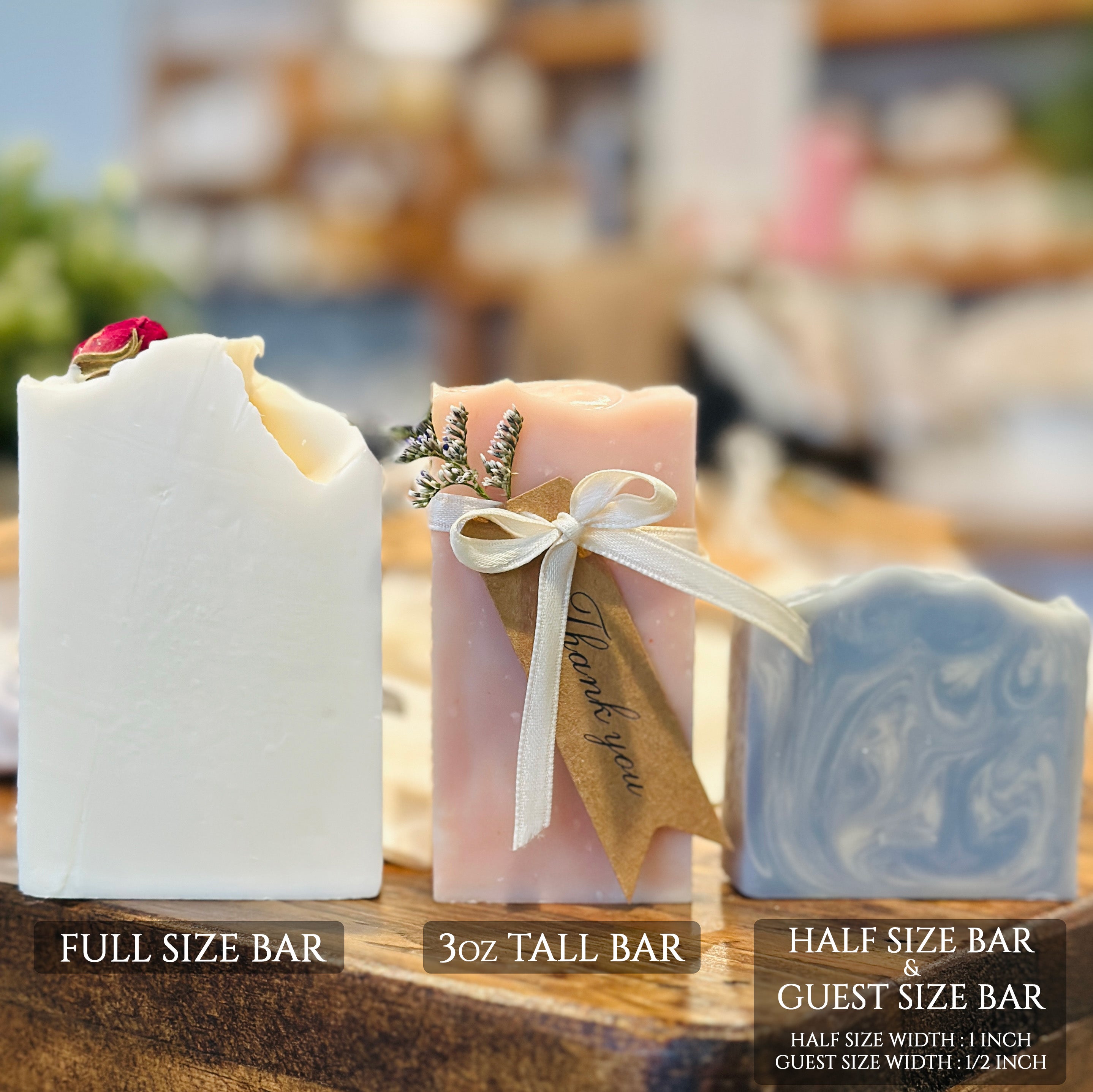Luxury Wedding Favors | 3oz Tall (Narrow) Size Soap Bars - Sophie and Rose